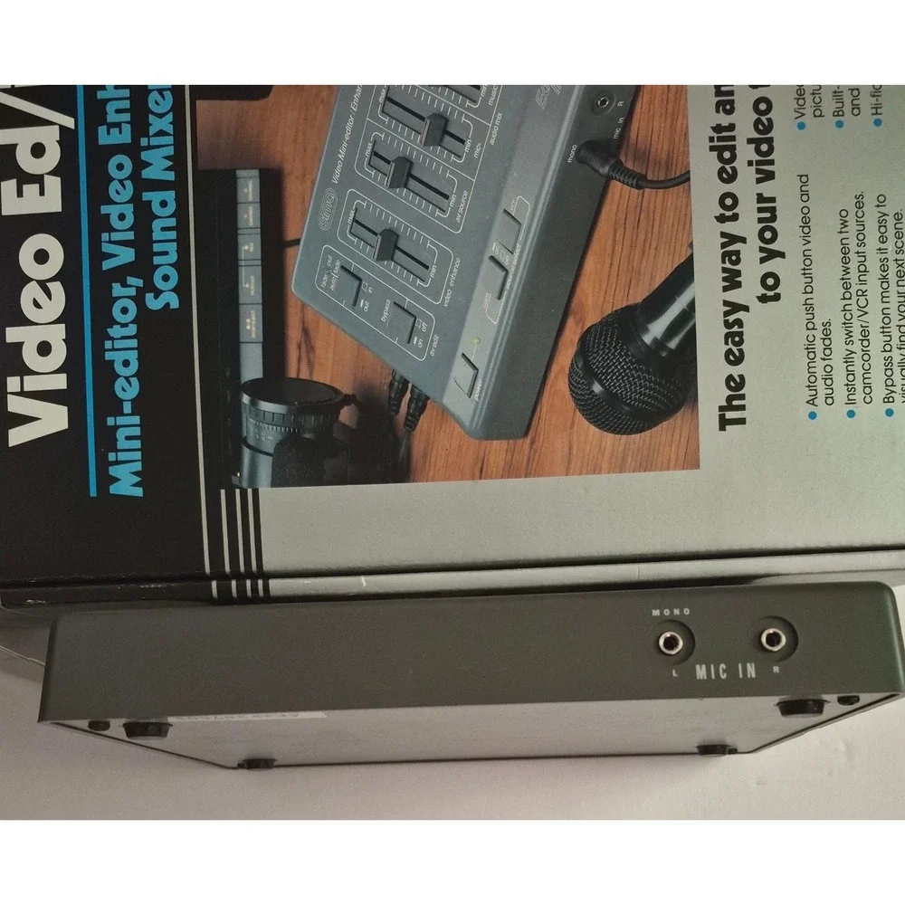 Vintage Sima Video Ed/it 2 SED-2 Mini-Editor Enhancer Sound Mixer Gray Excellent